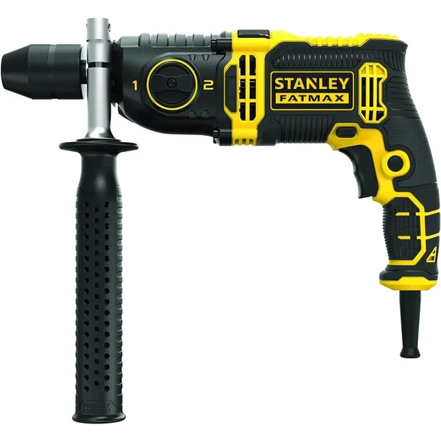 Дрель сетевая Stanley FatMax 1100 Вт 2 скорости патрон 13 мм с кейсом FMEH1100K-QS - Фото 2 Дрель сетевая Stanley FatMax 1100 Вт 2 скорости патрон 13 мм с кейсом FMEH1100K-QS - изображение 2