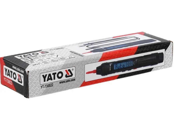 Мультиметр цифровий YATO з LCD-дисплеєм 0.8-600 В AC/DC YT-730822 - Фото 5 Мультиметр цифровий YATO з LCD-дисплеєм 0.8-600 В AC/DC YT-730822 - зображення 5