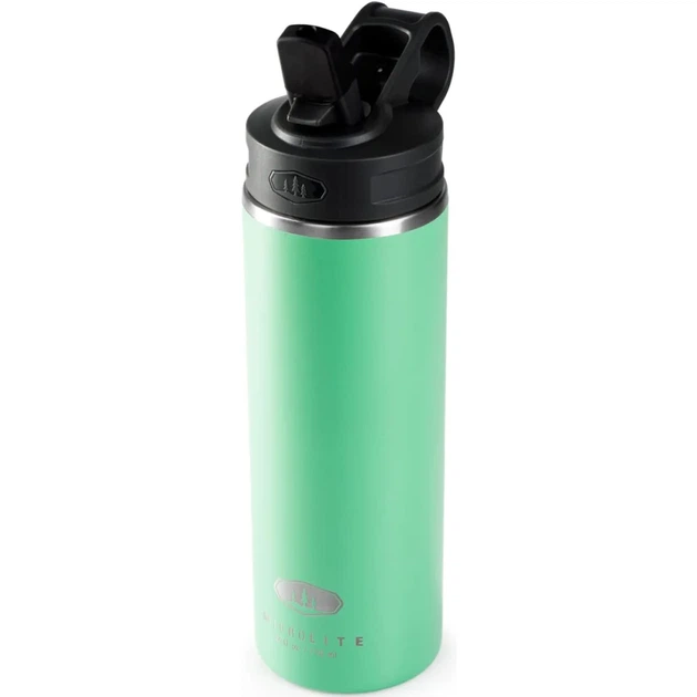 Термокружка GSI Outdoors Microlite Bottle Straw Top 710 ml Green - изображение 2
