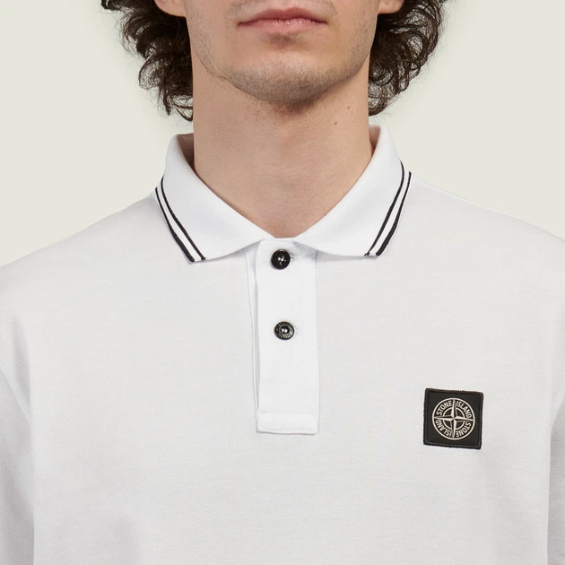 Футболка поло Stone Island Cotton Polo (L) M\Corta Slim Fit Shirt L1S152200010-S0018 V1001 - зображення 5