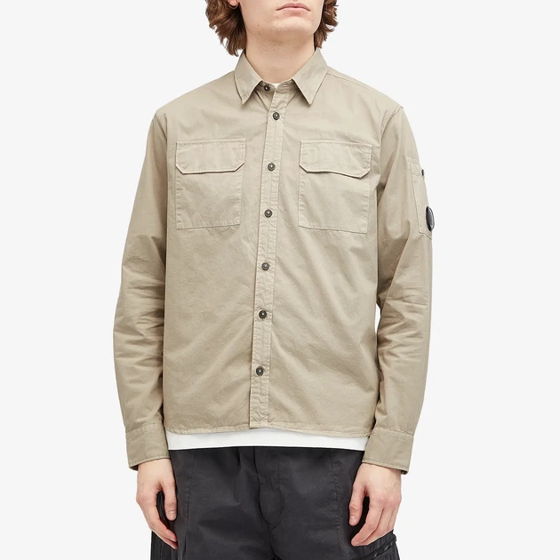 Сорочка C.P. Company Organic Gabardine Lens Garment Dyed (XL) 18CMSH140A-110143G 327 - Фото 1 Сорочка C.P. Company Organic Gabardine Lens Garment Dyed (XL) 18CMSH140A-110143G 327 - зображення 1