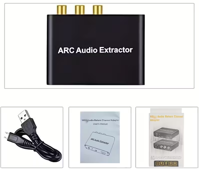 Экстрактор звука HDMI ARC для телевизора с выходами SPDIF RCA Coaxial AUX - изображение 2