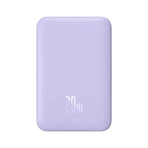 УМБ, Портативна Батарея Baseus Magnetic Mini Air 20W 10000mAh, з бездротовою зарядкою Qi, Портативний зарядний пристрій / Акумулятор / Павербенк / Повербанк / Power Bank - Пурпуровий - Фото 1 УМБ, Портативна Батарея Baseus Magnetic Mini Air 20W 10000mAh, з бездротовою зарядкою Qi, Портативний зарядний пристрій / Акумулятор / Павербенк / Повербанк / Power Bank - Пурпуровий - зображення 1