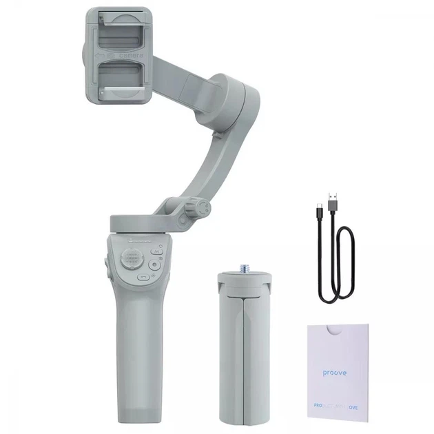 Стабілізатор для телефону ручний стедикам 3-х осьовий Proove Axis Gimbal Stabilizer - Фото 3 Стабілізатор для телефону ручний стедикам 3-х осьовий Proove Axis Gimbal Stabilizer - зображення 3