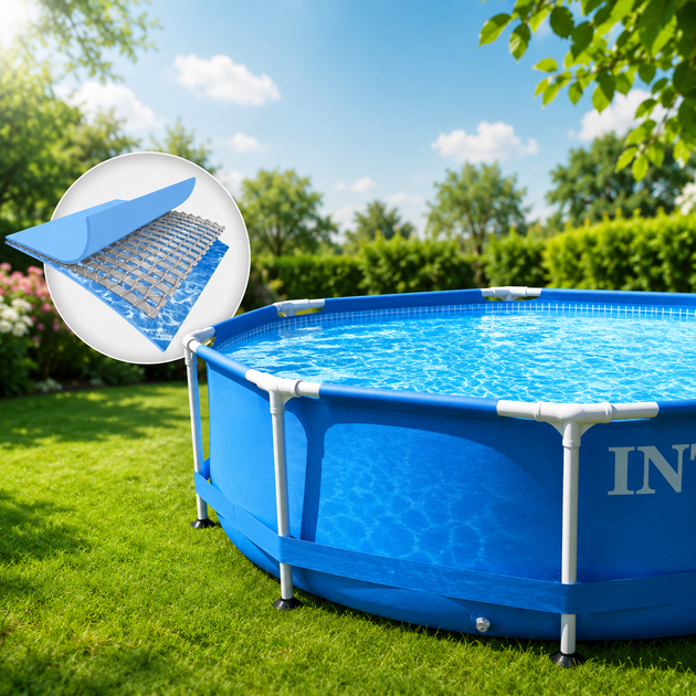 Семейный каркасный бассейн Intex 28206, 305×76 см с морским принтом для летнего отдыха - изображение 2