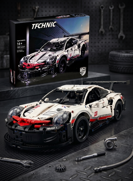 Конструктор Technic Porsche 911 RSR 42096, 1580 деталей - Фото 2 Конструктор Technic Porsche 911 RSR 42096, 1580 деталей - зображення 2