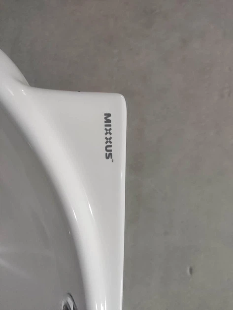 Раковина подвесная Mixxus Premium DIVERSE-1201-L 400х215х140mm с отверстием под смеситель и переливом MP6507 - изображение 8