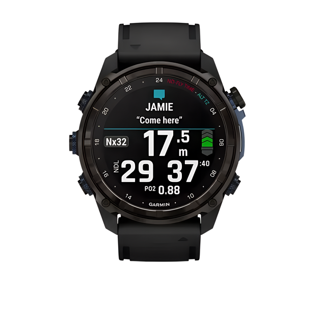 Смарт-часы Garmin Descent Mk3i 51mm Carbon Gray DLC Titanium with Black Silicone Band (010-02752-10/11) - изображение 3