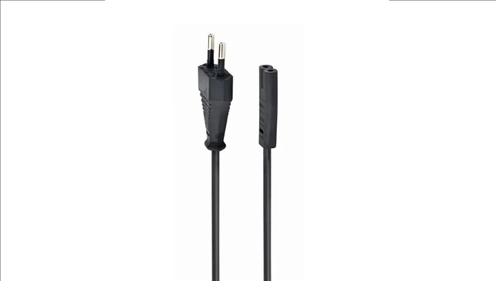 Кабель Colorway Питание 2 pin EU CEE7/16-C7 Black 2m - изображение 5