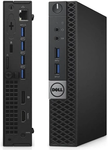 Мини ПК Dell OptiPlex 7040 / Intel Core i7-6700T / RAM 16GB / SSD 1TB / 1 x HDMI / LAN / Wi-Fi 5 / Bluetooth 4.2 / Windows 11 Pro / Черный (102021977) - Уценка - изображение 2