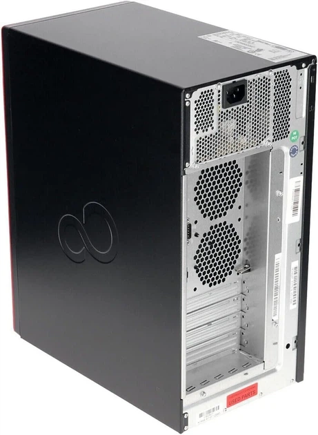 Компьютер Fujitsu Esprimo P757 Microtower / Intel Core i7-6700T / RAM 8GB / SSD 256GB / Intel HD Graphics 530 / 2 x DisplayPort / DVI / LAN / Windows 10 / Черный (101954006) - Уценка - изображение 4