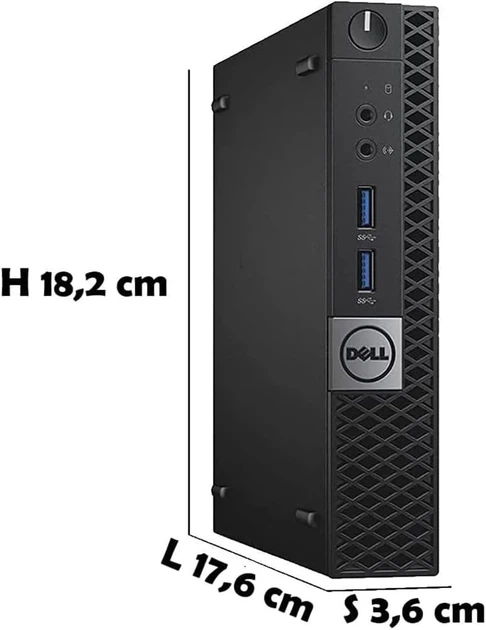 Мини ПК Dell OptiPlex 7040 / Intel Core i7-6700T / RAM 16GB / SSD 1TB / 1 x HDMI / LAN / Wi-Fi 5 / Bluetooth 4.2 / Windows 11 Pro / Черный (102021977) - Уценка - изображение 9