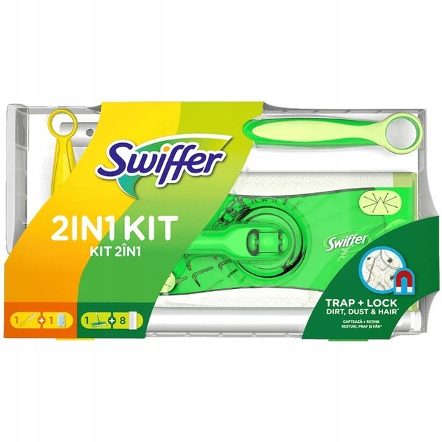 Набір SWIFFER швабра Traps & Locks та піпідастр для збору пилу Swiffer Duster - изображение 2