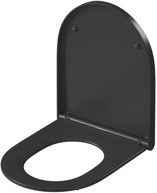 Сидіння - кришка для унітаза Cersanit Larga Oval Slim Wrap K98-0266 Soft Close Soft Close дюропласт - зображення 3