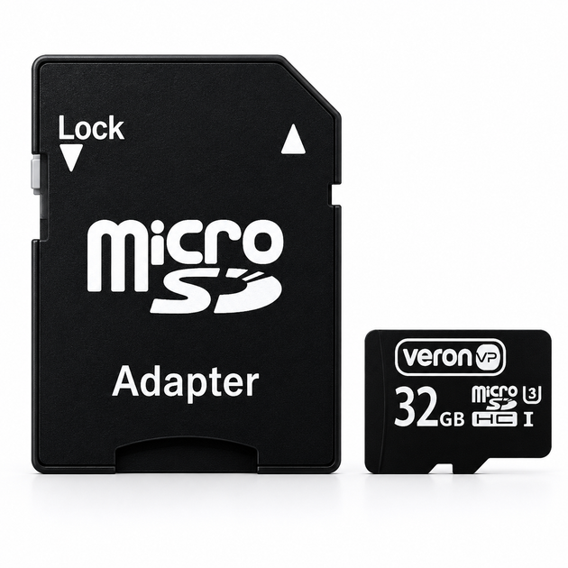Карта памяти Veron MicroSD 32GB High Speed Full HD - Фото 1 Карта памяти Veron MicroSD 32GB High Speed Full HD - изображение 1
