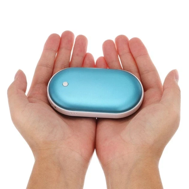 Грілка для рук та повербанк 2 в 1 Pebble hand warmer Грілка-повербанк 5000 mAh Power Bank з підігрівом - изображение 4