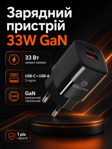 Швидкий мереживий зарядний пристрій Remzona Giwell Acey GaN 33W PPS PD+QC3.0 Швидка зарядка 33W для Apple iPhone 8/X/11/12/13/14/15/16 Pro Max Plus iPad Samsung Xiaomi Power Adapter Блок Type-C (USB-C)+USB-A, для планшета, смартфона - Фото 8 Швидкий мереживий зарядний пристрій Remzona Giwell Acey GaN 33W PPS PD+QC3.0 Швидка зарядка 33W для Apple iPhone 8/X/11/12/13/14/15/16 Pro Max Plus iPad Samsung Xiaomi Power Adapter Блок Type-C (USB-C)+USB-A, для планшета, смартфона - зображення 8