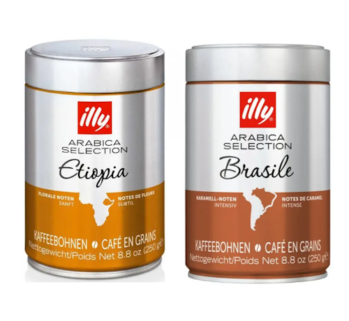 Набор кофе в зернах № 3 Illy 100% arabica ж/б 2шт - Фото 1 Набор кофе в зернах № 3 Illy 100% arabica ж/б 2шт - изображение 1