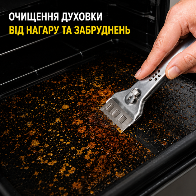 Металевий скребок для скла та склокерамічної плити з лезом - зображення 6