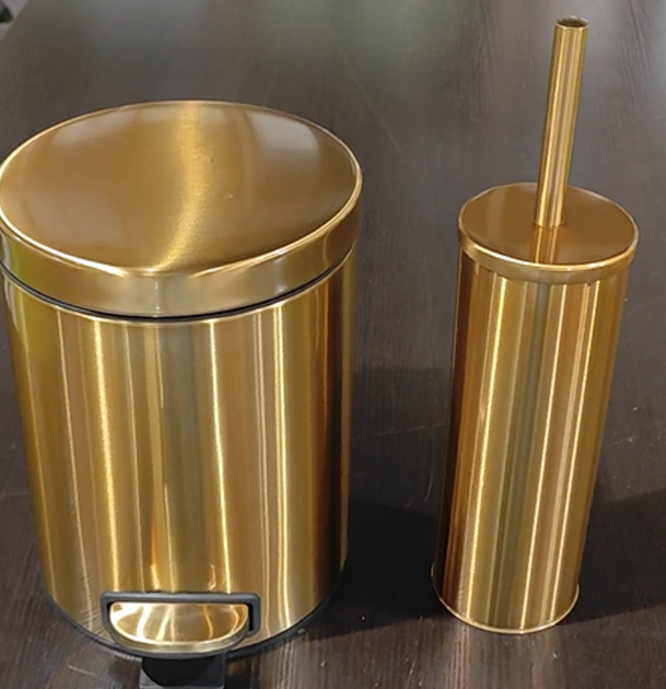 Йоржик для унітазу підлоговий Mixxus Ellipse-TB0202 Brushed Gold (колір матове золото) (MI8401) - Фото 15 Йоржик для унітазу підлоговий Mixxus Ellipse-TB0202 Brushed Gold (колір матове золото) (MI8401) - зображення 15