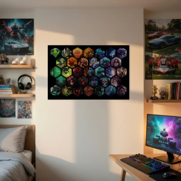 Постер Дота 2, Dota 2, декор в комнату геймера, A2 40×60 см (id6485) - изображение 2