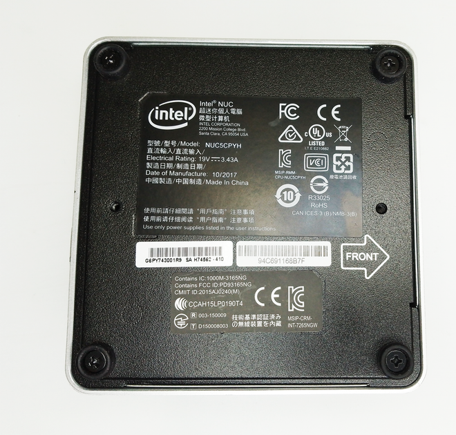 Неттоп Intel NUC Mini PC Kit NUC6CAYH 2 ядра Celeron N3050 / 4Gb DDR3 / 128Gb SSD Б/В - изображение 5