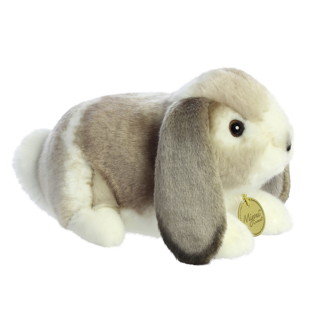 Мягкая игрушка Голландский вислоухий кролик серый 23 см AURORA Art.201090B - зображення 3