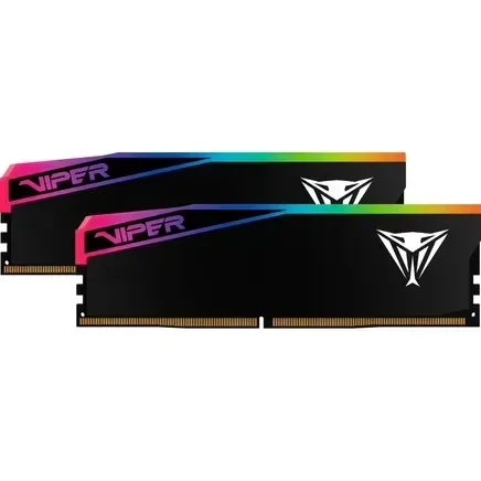 Оперативная память PATRIOT 64 GB (2x32GB) DDR5 6000 MHz Viper Elite 5 Ultra RGB Matte Black (VEUR564G6028K) - Фото 1 Оперативная память PATRIOT 64 GB (2x32GB) DDR5 6000 MHz Viper Elite 5 Ultra RGB Matte Black (VEUR564G6028K) - изображение 1