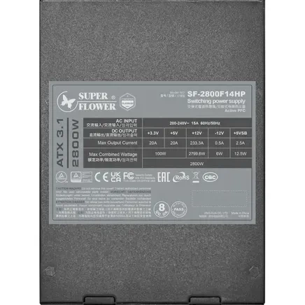 Блок живлення Super Flower Leadex Titanium 2800W (SF-2800F14HP) - зображення 5