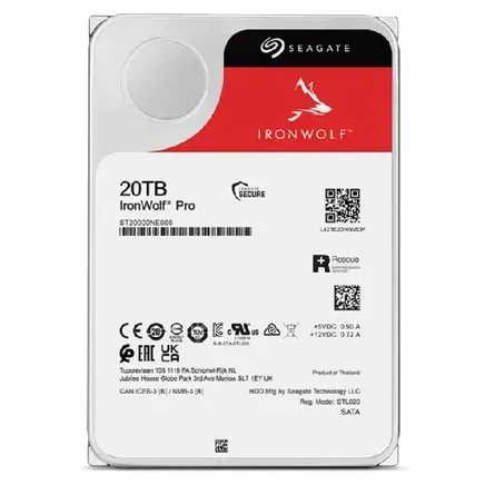 Жесткий диск Seagate IronWolf Pro 20 TB (ST20000NT001) - Фото 4 Жесткий диск Seagate IronWolf Pro 20 TB (ST20000NT001) - изображение 4