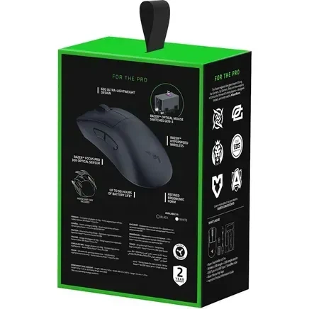 Мышь Razer DeathAdder V3 Pro Black Smooth-Touch + HyperPolling Wireless Dongle (RZ01-04630300-R3WL) - Фото 9 Мышь Razer DeathAdder V3 Pro Black Smooth-Touch + HyperPolling Wireless Dongle (RZ01-04630300-R3WL) - изображение 9