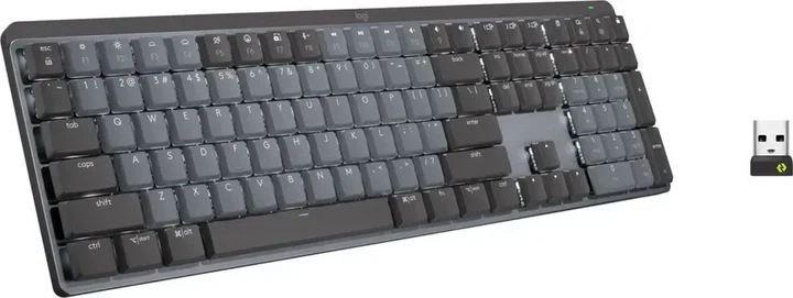 Клавіатура Logitech MX Wireless Illuminated Performance Graphite Clicky (920-010759) - Фото 2 Клавіатура Logitech MX Wireless Illuminated Performance Graphite Clicky (920-010759) - зображення 2