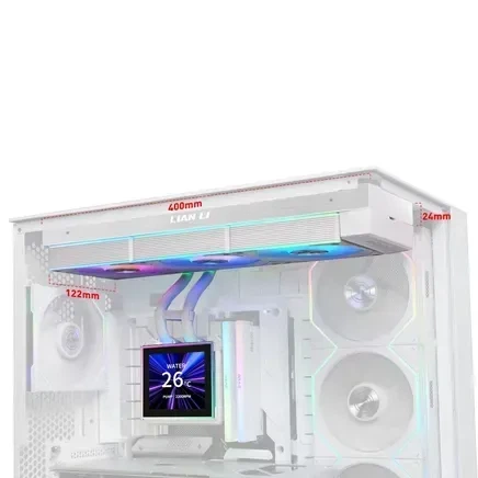 Система рідинного охолодження Lian Li HydroShift II LCD-S 360CL White (G89.GHS2LCDS36CW.00) - Фото 5 Система рідинного охолодження Lian Li HydroShift II LCD-S 360CL White (G89.GHS2LCDS36CW.00) - зображення 5
