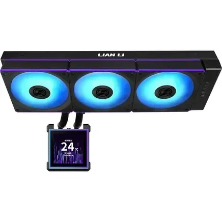Система рідинного охолодження Lian Li HydroShift II LCD-S 360CL Black (G89.GHS2LCDS36CB.00) - зображення 2