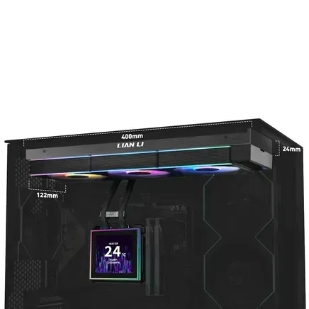 Система рідинного охолодження Lian Li HydroShift II LCD-S 360CL Black (G89.GHS2LCDS36CB.00) - зображення 5