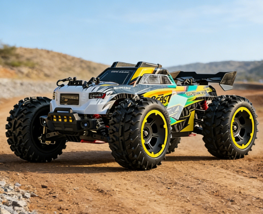 Радіокерована машинка ZLL SG110 PRO 1:10 4WD на пульті керування до 60 км/год, RC Monster Truck, позашляховик, масляні амортизатори, акумулятор - зображення 2