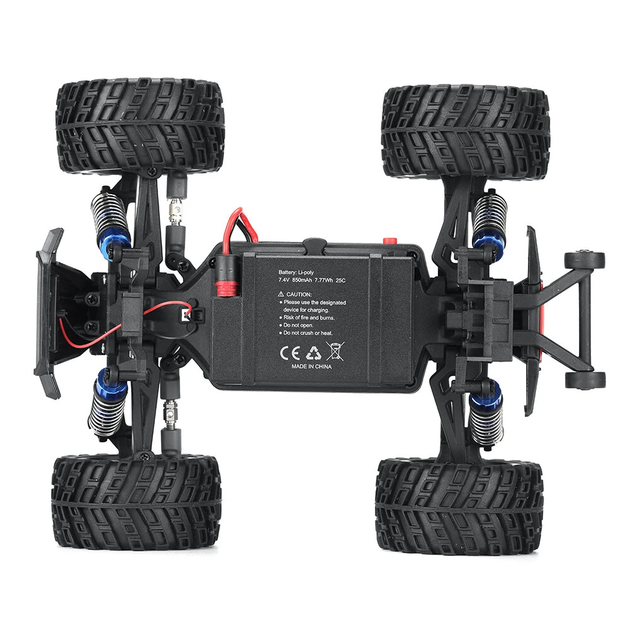 Радиоуправляемая машинка MJX Hyper Go 20208 1:20 4WD Brushless до 39 км/ч, RC внедорожник, монстр-трак на пульте, полный привод, аккумулятор - изображение 5