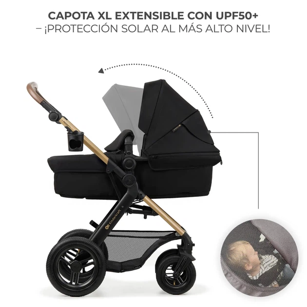 Коляска Kinderkraft 3 в 1 Moov 2 Air Pure Black (KSMOOV02BLK0000) (5902533925759) - изображение 10