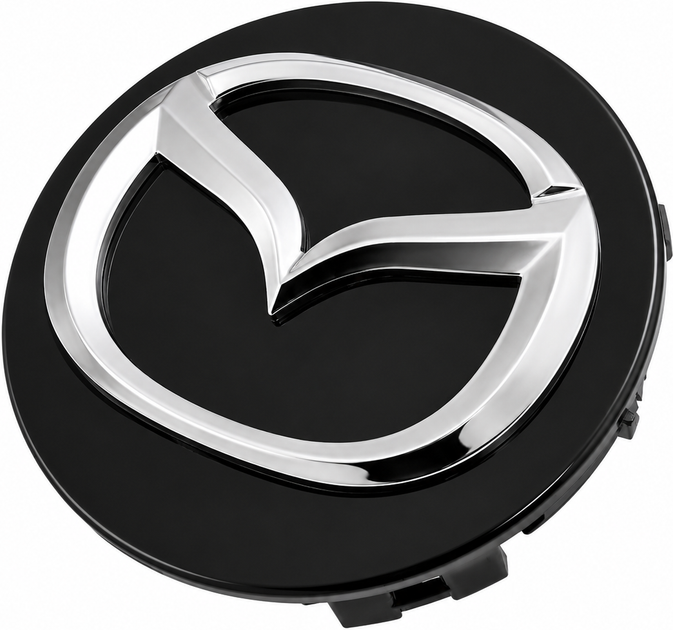 Комплект автомобильных колпаков (заглушек) на литые диски Mazda BS1A-3719X 57/57 мм 2 шт Black - изображение 3