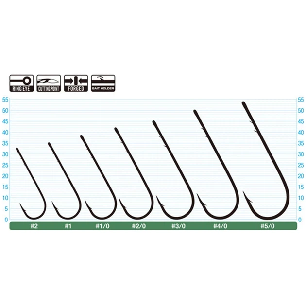 Крючок Owner Straight Shank Worm 5100 #1/0 (6 шт/уп) - Фото 2 Крючок Owner Straight Shank Worm 5100 #1/0 (6 шт/уп) - изображение 2