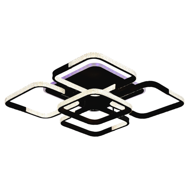 Люстра потолочная светодиодная с музыкальной колонкой и RGB подсветкой для большой гостиной VALESO YZD1271 Черный - Фото 9 Люстра потолочная светодиодная с музыкальной колонкой и RGB подсветкой для большой гостиной VALESO YZD1271 Черный - изображение 9