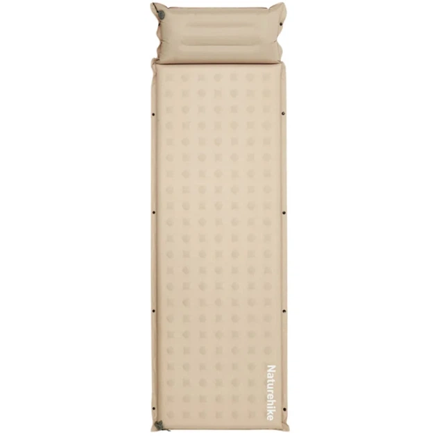 Коврик самонадувающийся Naturehike CNK2550WS025 с подушкой 200х65х6см Beige - Фото 1 Коврик самонадувающийся Naturehike CNK2550WS025 с подушкой 200х65х6см Beige - изображение 1