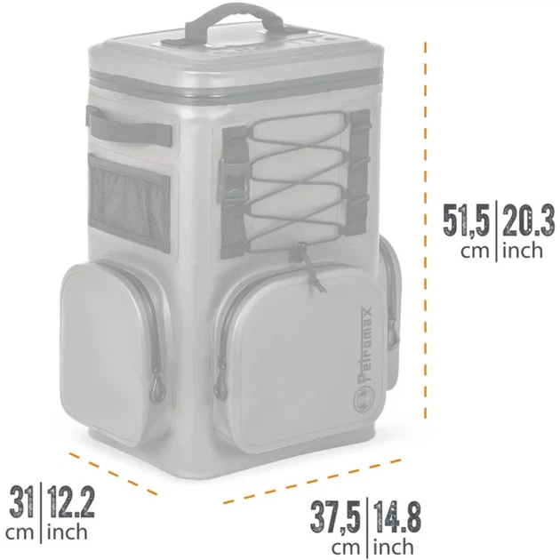 Термосумка Petromax Refrigerated Backpack 17л Grey - изображение 3