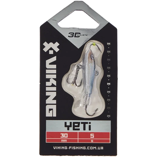 Балансир Viking Fishing Yeti Ice Jig 30mm 5.0g #11 Anchovy - изображение 2