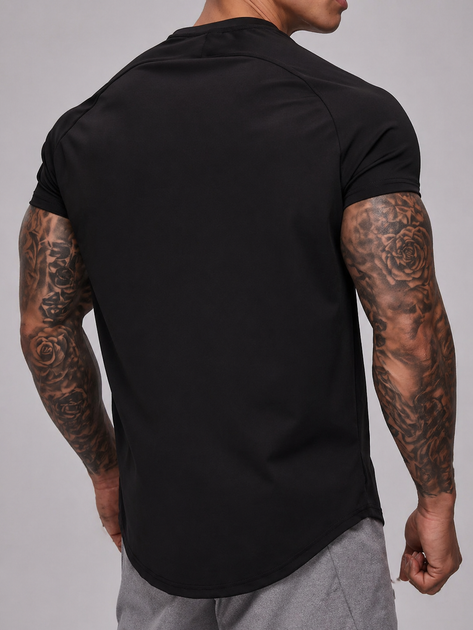 Мужская спортивная футболка Premium Fit Black M - Фото 2 Мужская спортивная футболка Premium Fit Black M - изображение 2