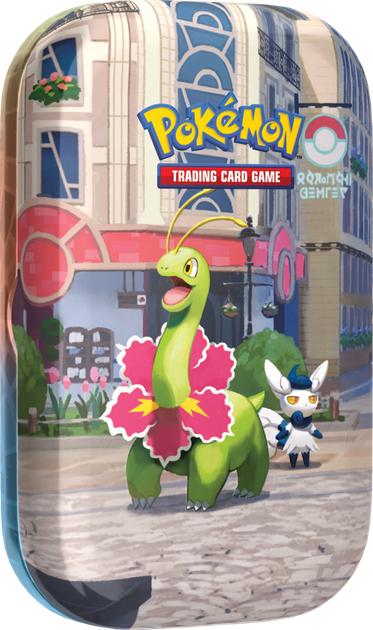 Zestaw kart Pokemon TCG: Q2 Mini Tin - B - Lumiose City Min Tin – Meganium (196214139435) - obraz 2