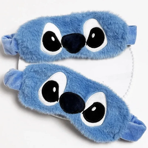 Маска для сна Stitch детская и женская — мягкая повязка на глаза для отдыха и путешествий - изображение 3