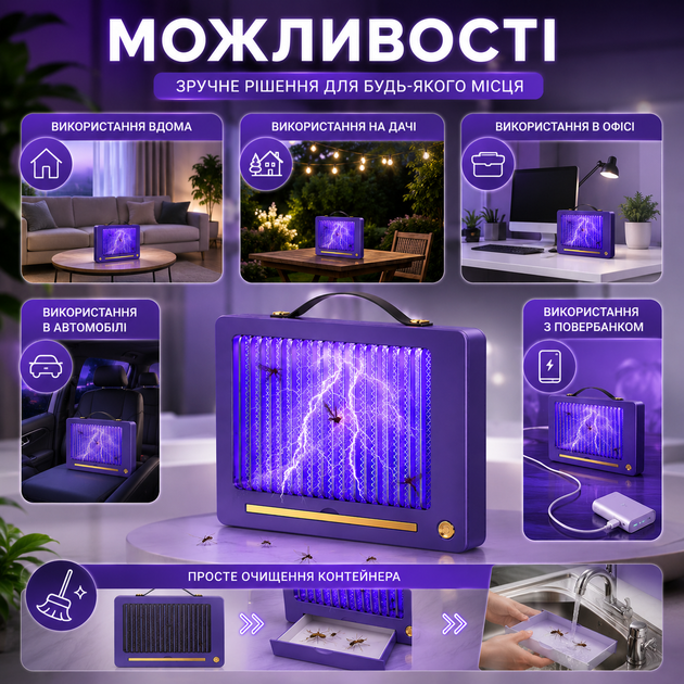 Устройство для уничтожения насекомых Mosquito Killer Lamp Y-13 - изображение 7