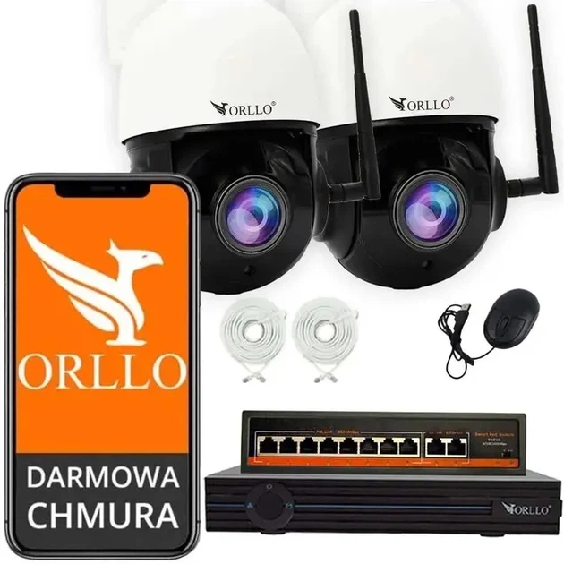 Комплект IP-камер ORLLO Z10 N-NVR1 2 шт. (2XZ10-NVR1-SW2) - Фото 1 Комплект IP-камер ORLLO Z10 N-NVR1 2 шт. (2XZ10-NVR1-SW2) - зображення 1