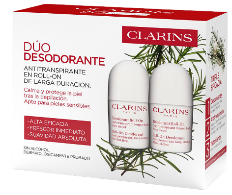 Zestaw dezodorantów Clarins w kulce 50 ml x 2 szt (3666057465840) - Zdjęcie 1 Zestaw dezodorantów Clarins w kulce 50 ml x 2 szt (3666057465840) - obraz 1